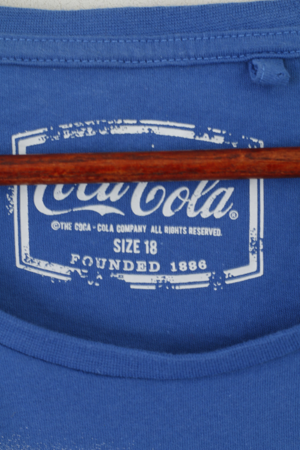 George Women 18 46 XL Shirt Blue Cotton Coca Cola Winter Bear Sport Top