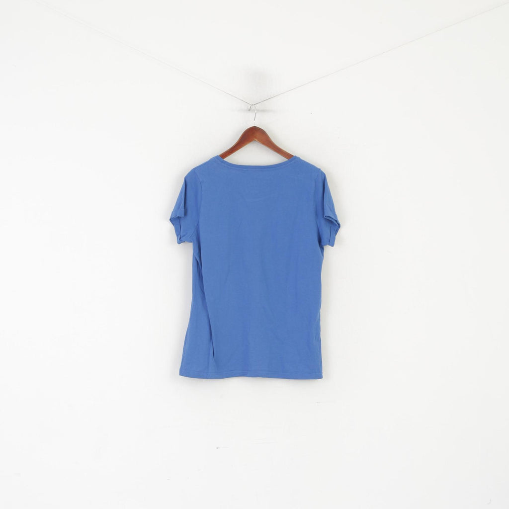 George Women 18 46 XL Shirt Blue Cotton Coca Cola Winter Bear Sport Top