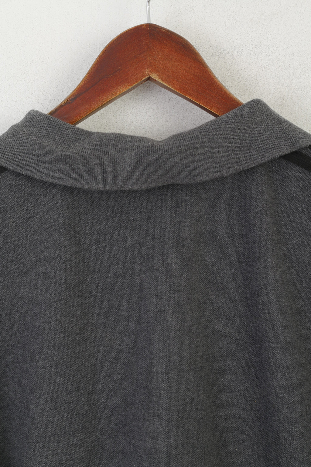 Adidas Men L Polo Shirt Gray Cotton Climalite Sportswear Classic Performance Top