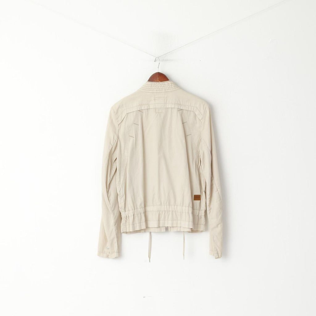 G-Star Raw Femmes XL (L) Veste Beige Coton Léger Zip Up East Rovic Top