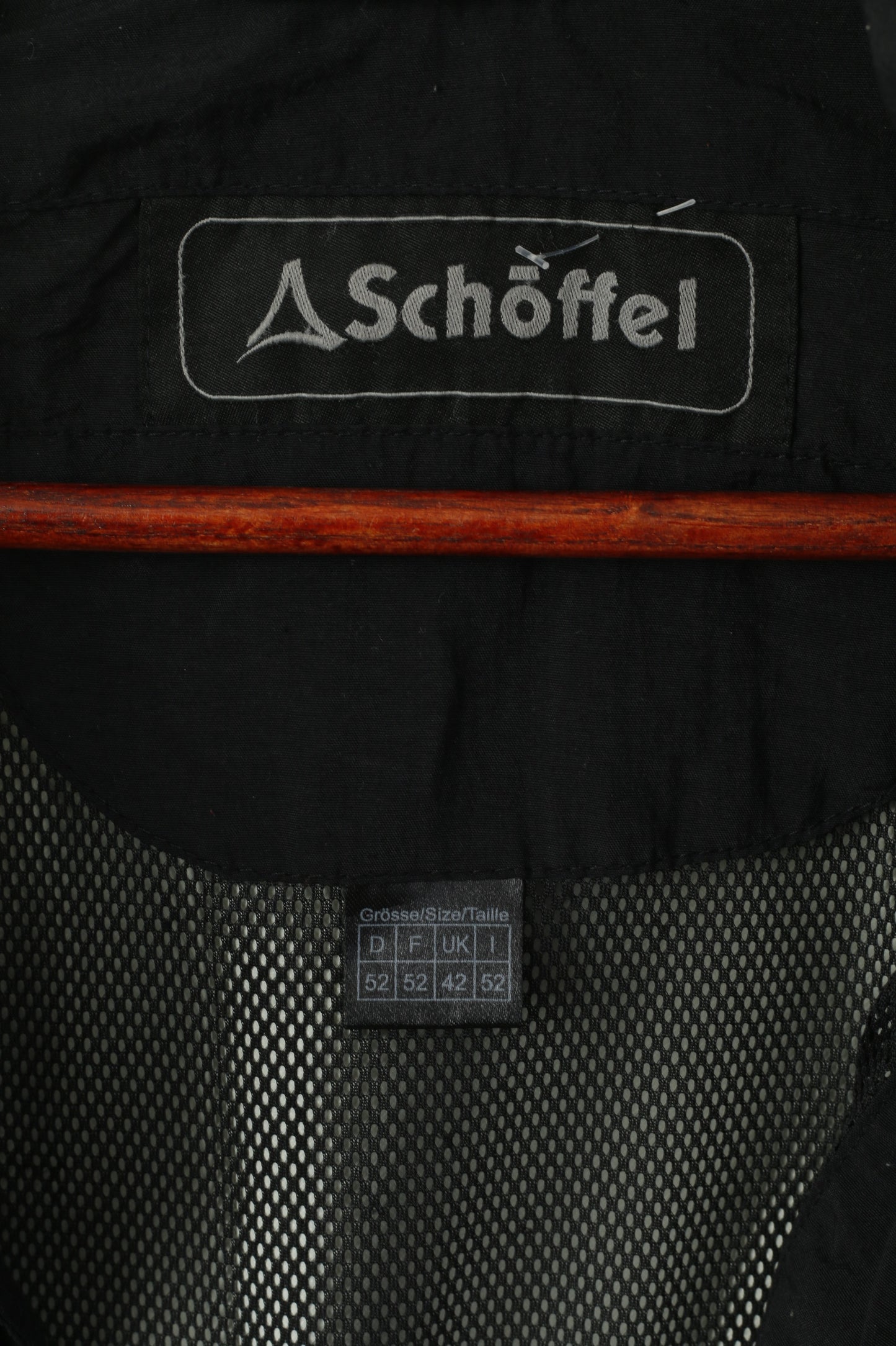 Schoffel Men 42 52 L Jacket BlackNylon Venturi Leightweight Outdoor Full Zip Top