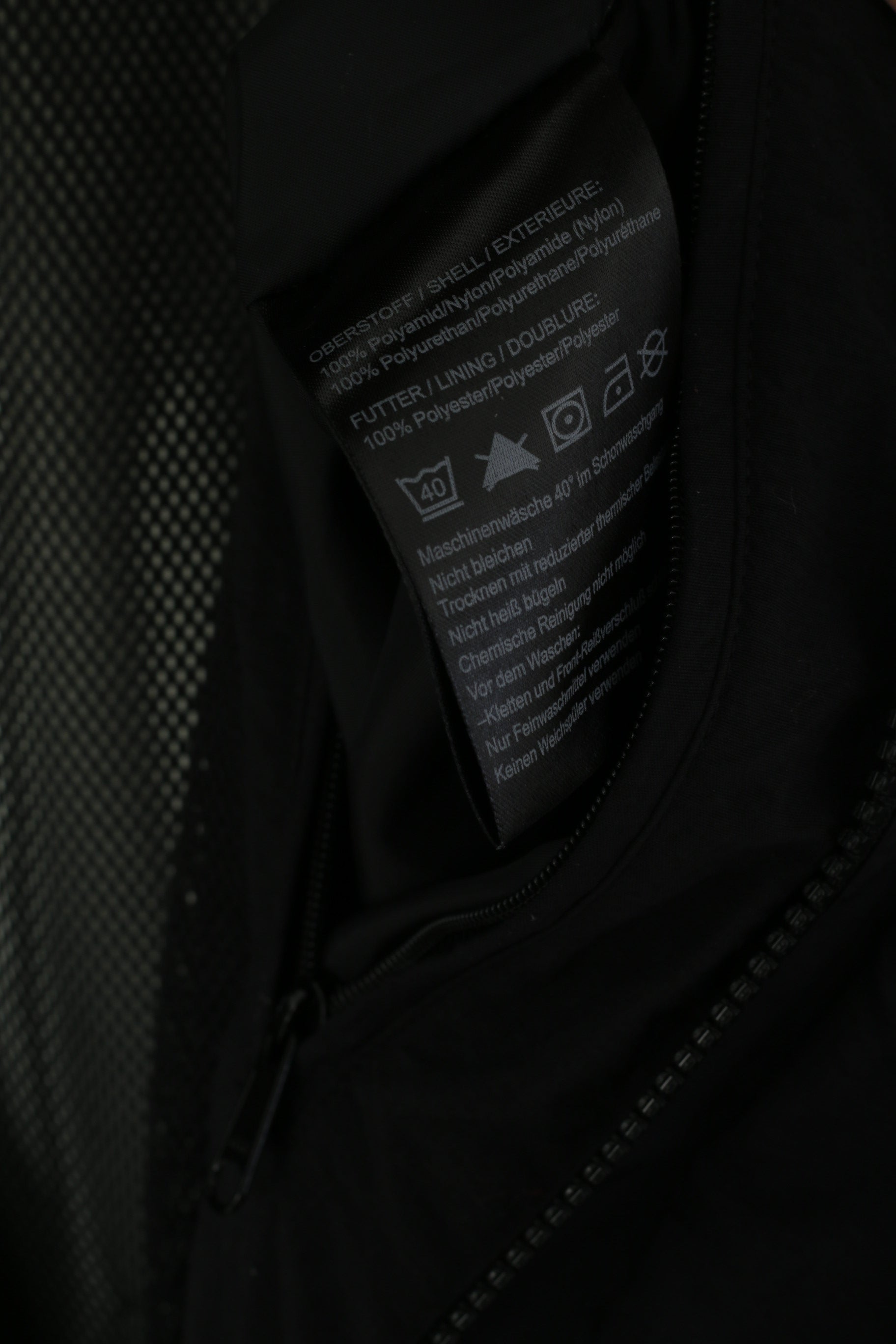 Giacca Schoffel da uomo 42 52 L nera Top in nylon Venturi leggero con cerniera intera per esterni