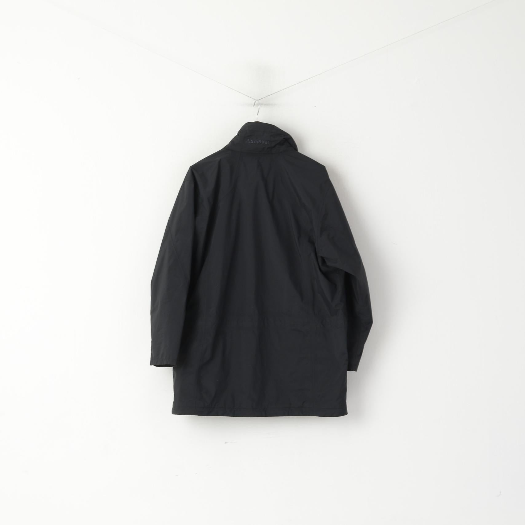 Giacca Schoffel da uomo 42 52 L nera Top in nylon Venturi leggero con cerniera intera per esterni