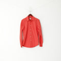 Hugo Boss Orange Men S Casual Shirt Coral Cotton Plain Slim Fit Long Sleeve Top