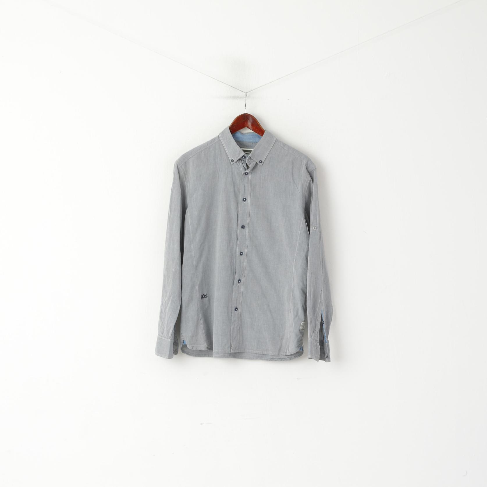 G-Star Raw Men XL (M) Chemise décontractée Bleu Coton Lakewood Haut à manches longues