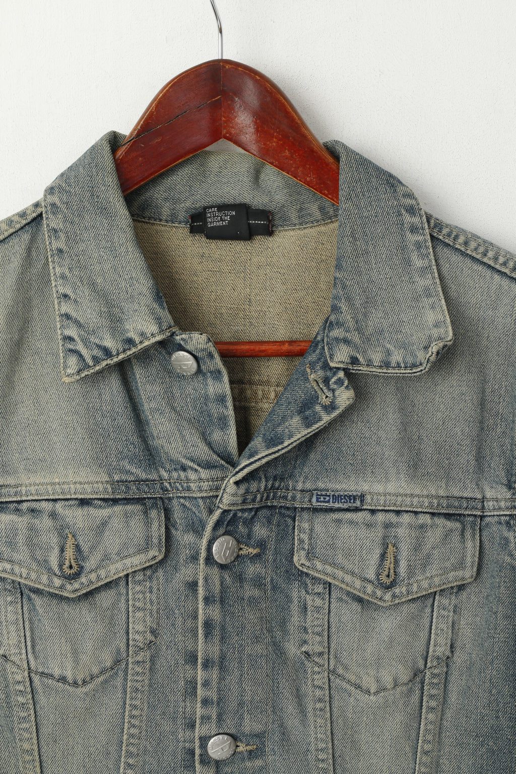 Diesel Donna M (S) Giacca di jeans Blu sbiadito Cotone made in Italy Jeans Top