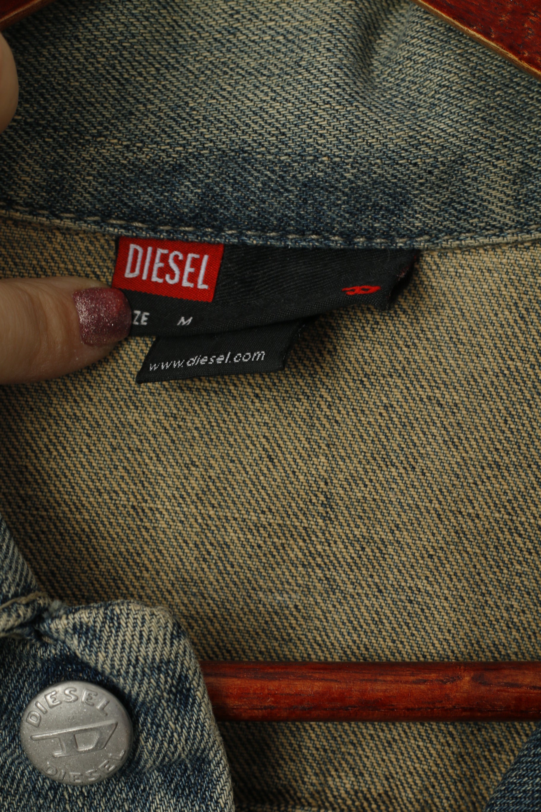 Diesel Donna M (S) Giacca di jeans Blu sbiadito Cotone made in Italy Jeans Top