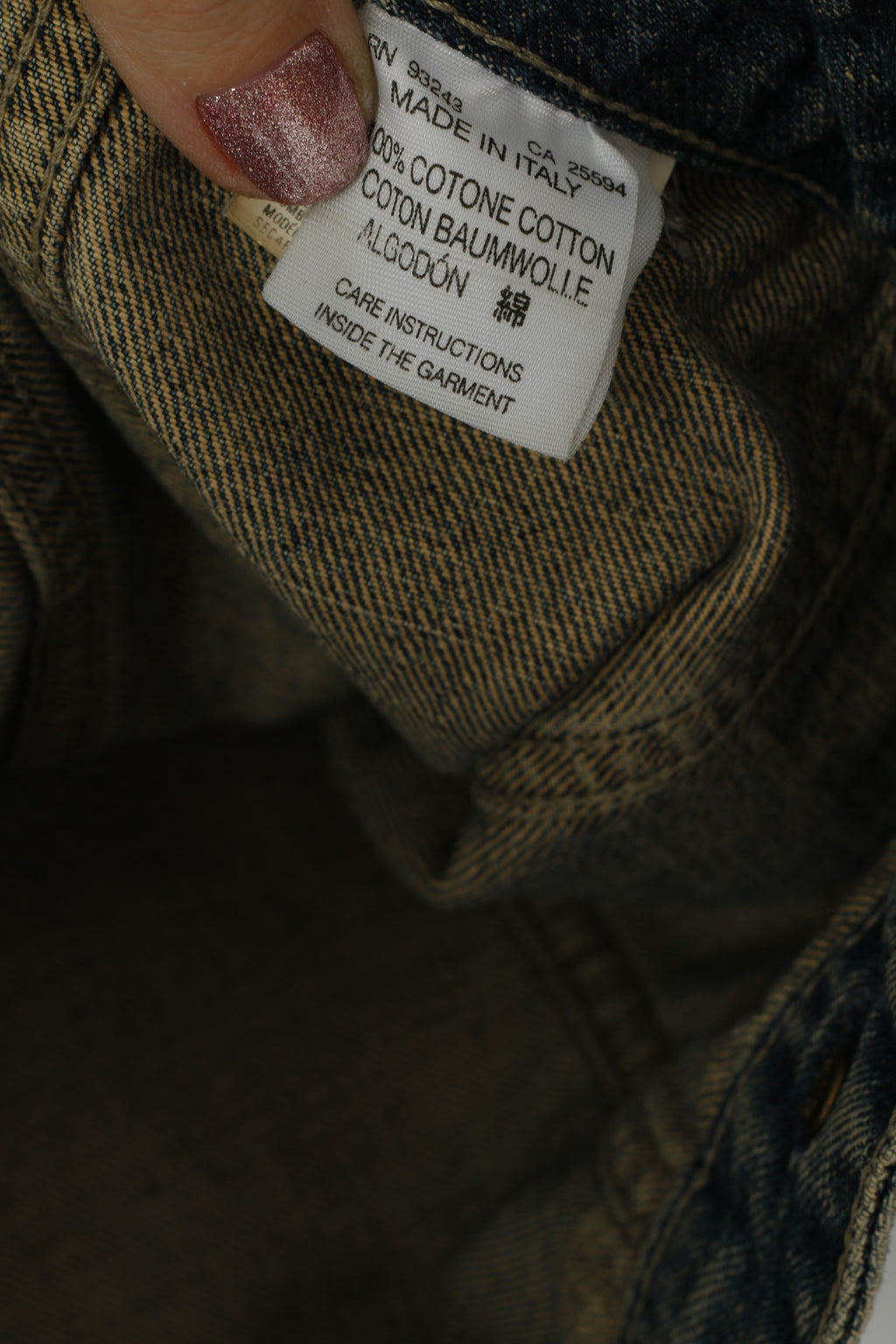 Diesel Donna M (S) Giacca di jeans Blu sbiadito Cotone made in Italy Jeans Top