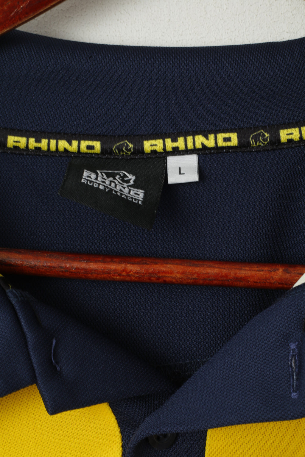 Rhino Hommes L Polo Marine Gateshead Storm Rugby League Jersey Top