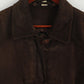 Authentic Clothing Company Women 14 40 Coat Brown Leather Suede Duffle Classic Top