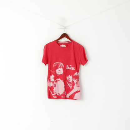 Successivo Maglietta da uomo The Beatles Maglietta in cotone rosso con grafica musicale