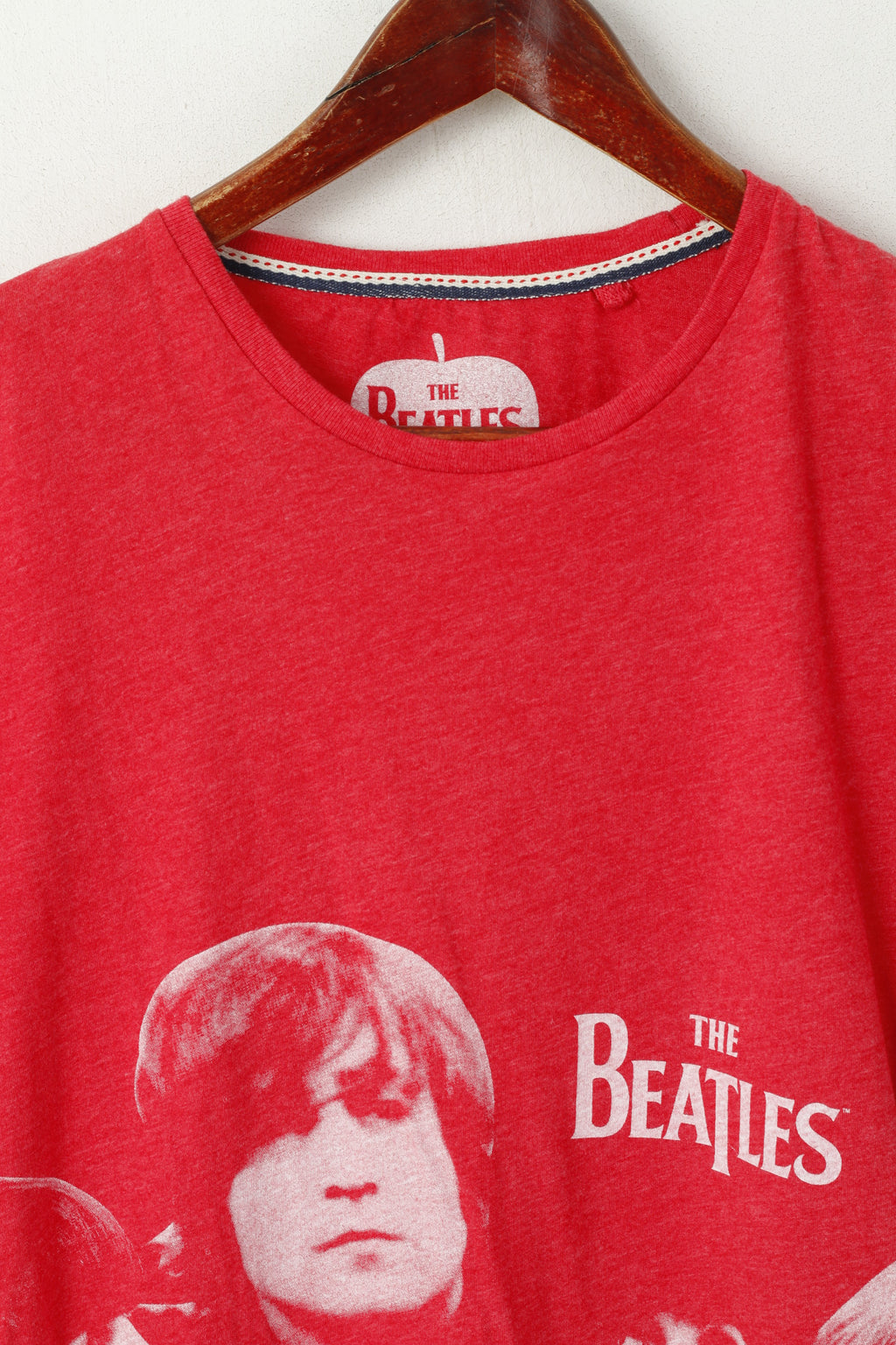 Next The Beatles – chemise en coton rouge pour hommes, haut de groupe de musique graphique