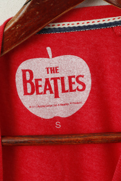 Next The Beatles Men S Shirt Red Cotton Graphic Music Band Top