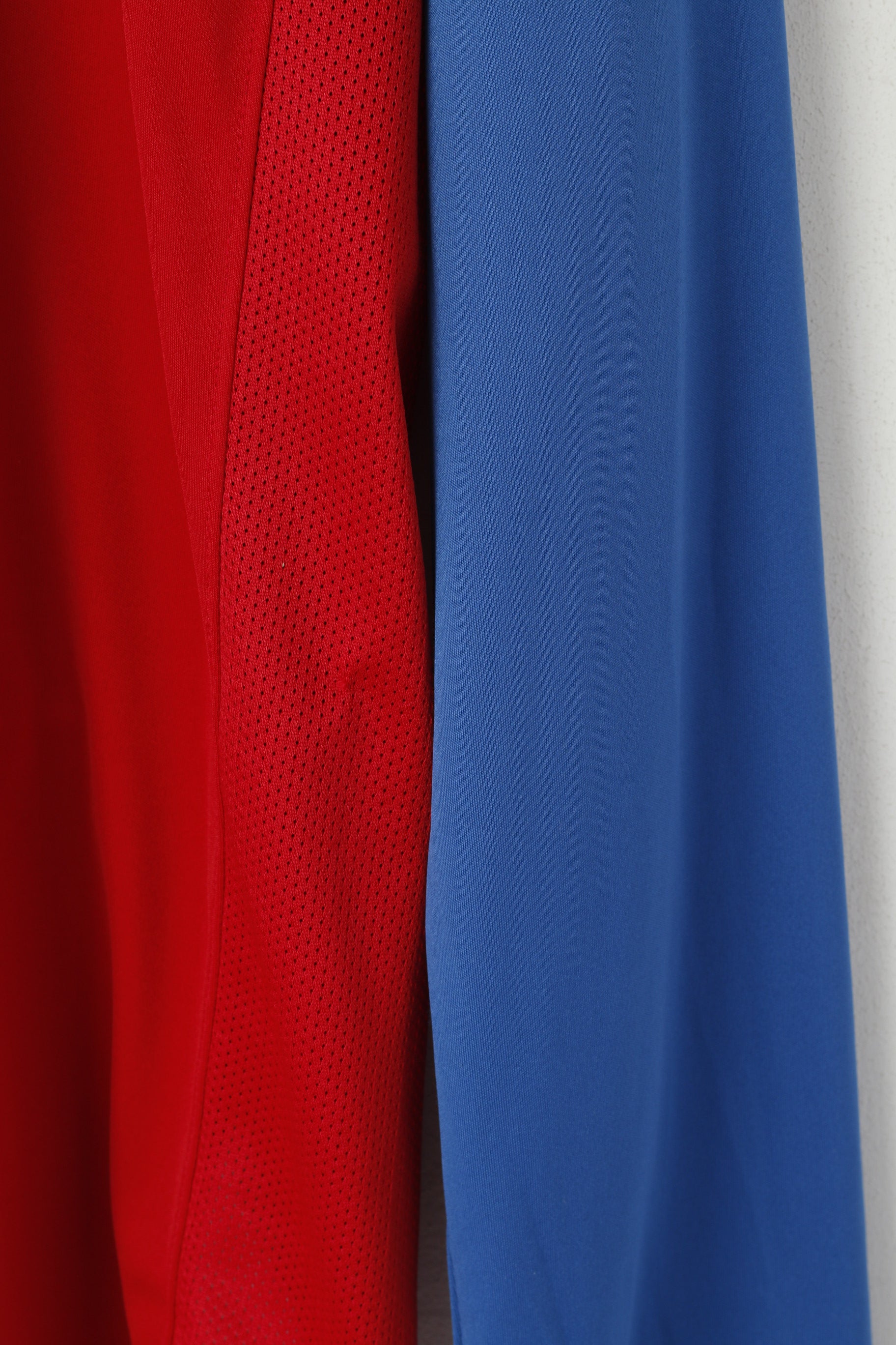 Nike Men XL Shirt Red Blue Vintage Dri-Fit Sportswear Football Long Sleeve Top