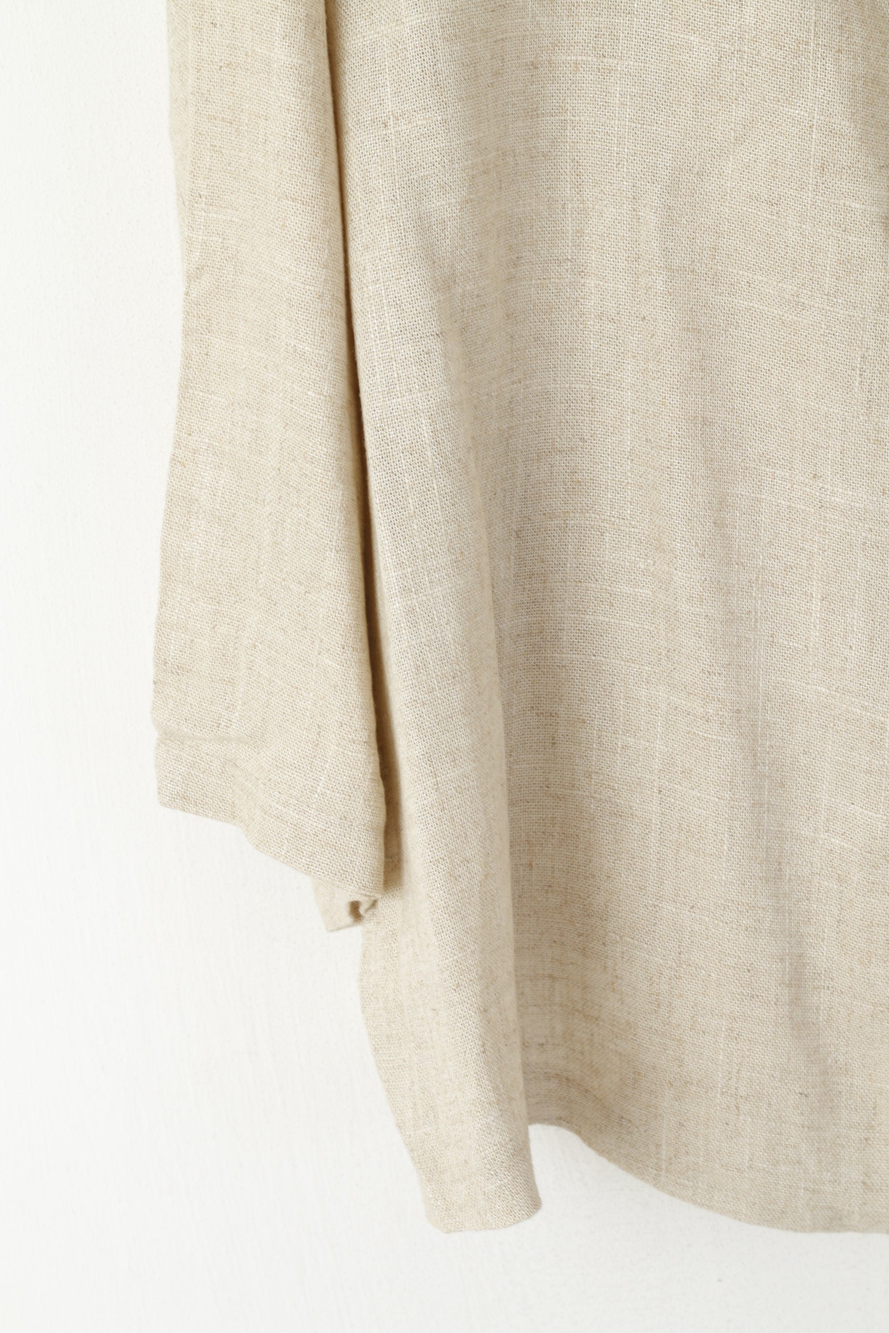 Carla Giannini Donna M Blazer Beige Lino lucido Bolero Italia Perla Top manica 2/3