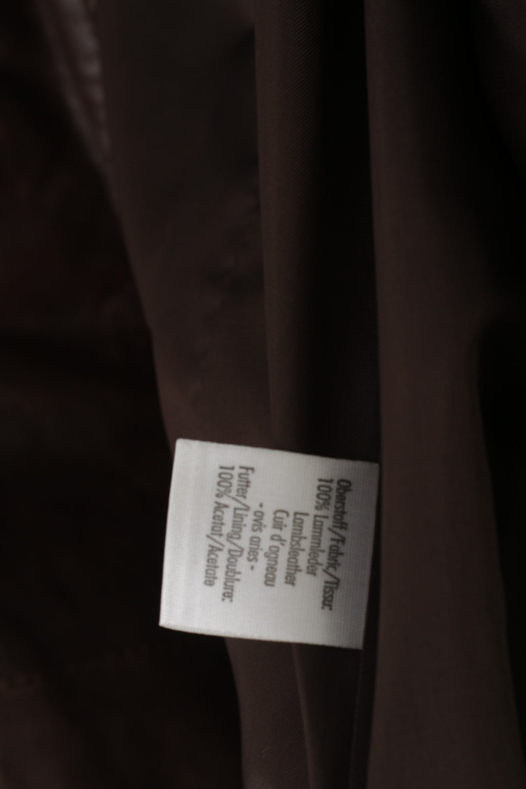 Madeleine Women 10 36 S Veste en cuir marron avec fermeture éclair complète et doublure classique