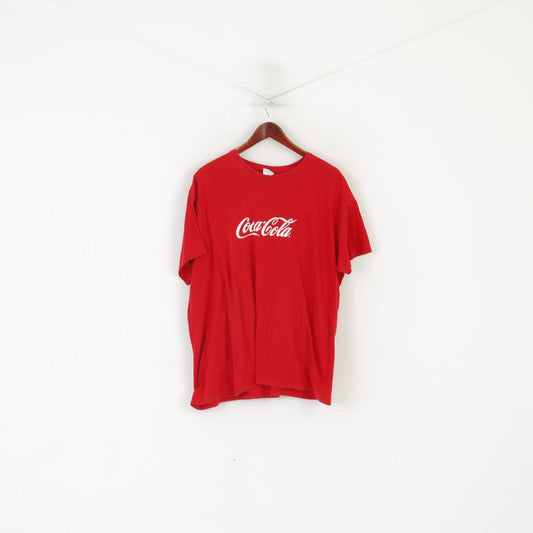 Roly Men XXL T- Shirt Red Cotton Coca Cola Woo Hah Festival Sport Top