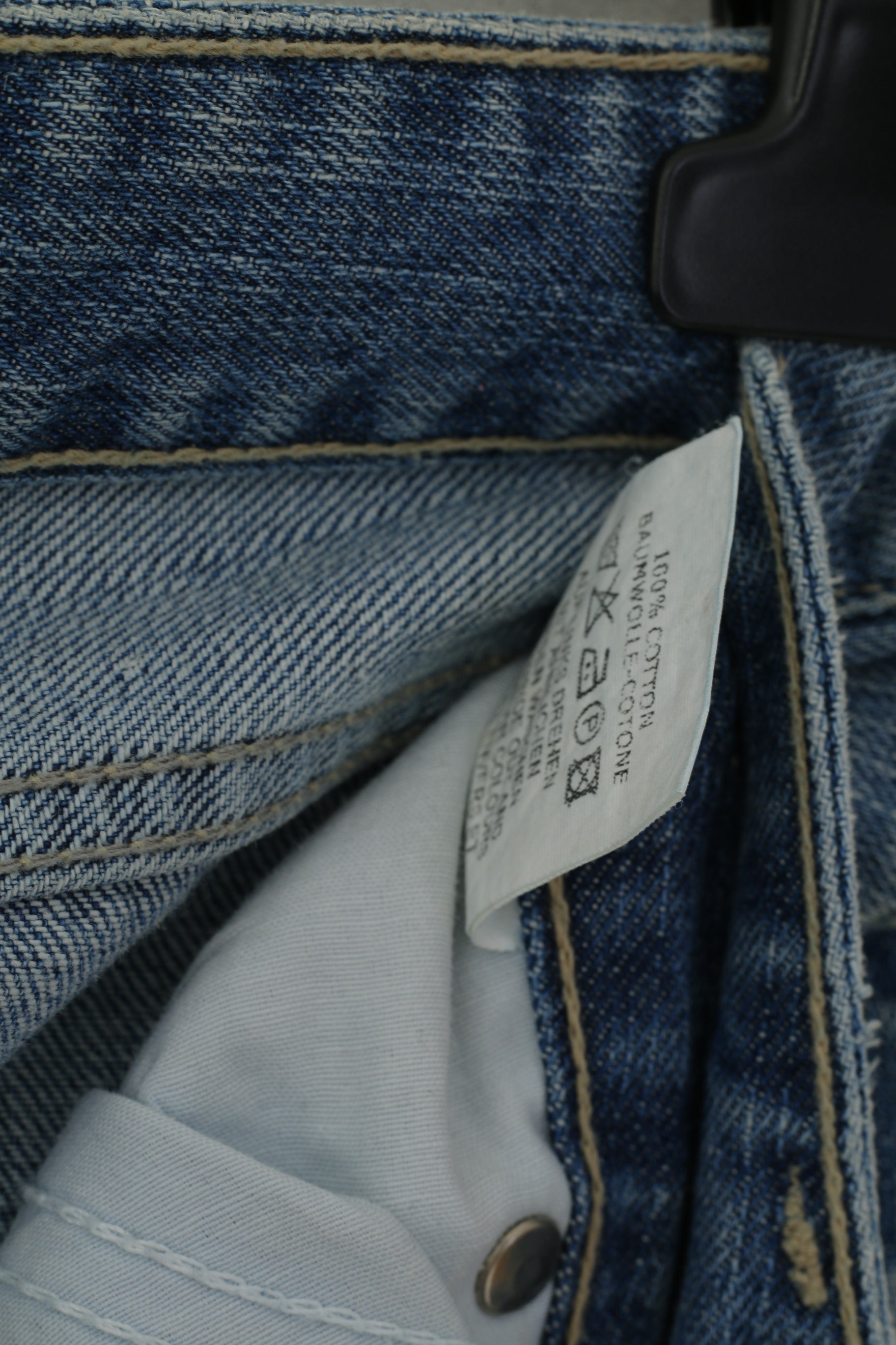 Jennifer Lopez Femmes 27 Jeans Pantalon Bleu Denim Coton Détaillé Long JLO Pantalon