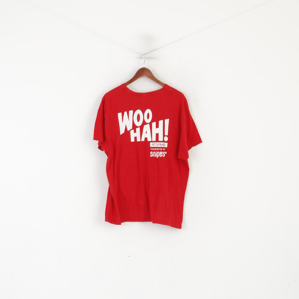 Roly Men XXL T- Shirt Red Cotton Coca Cola Woo Hah Festival Sport Top