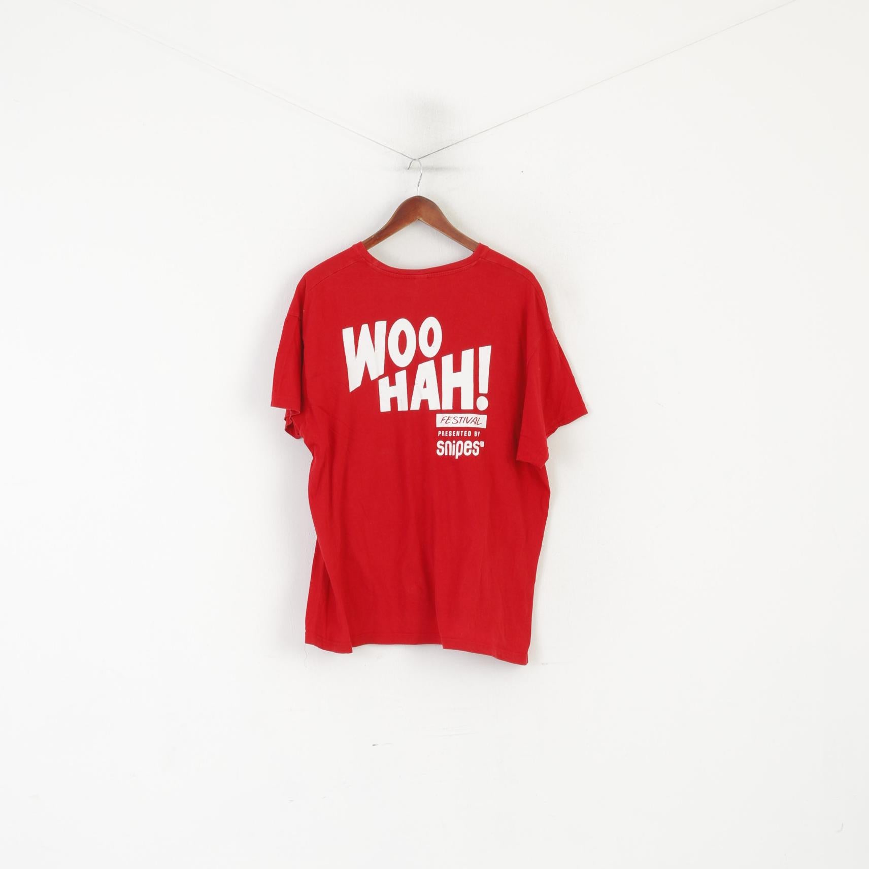 Roly Men XXL T- Shirt Red Cotton Coca Cola Woo Hah Festival Sport Top