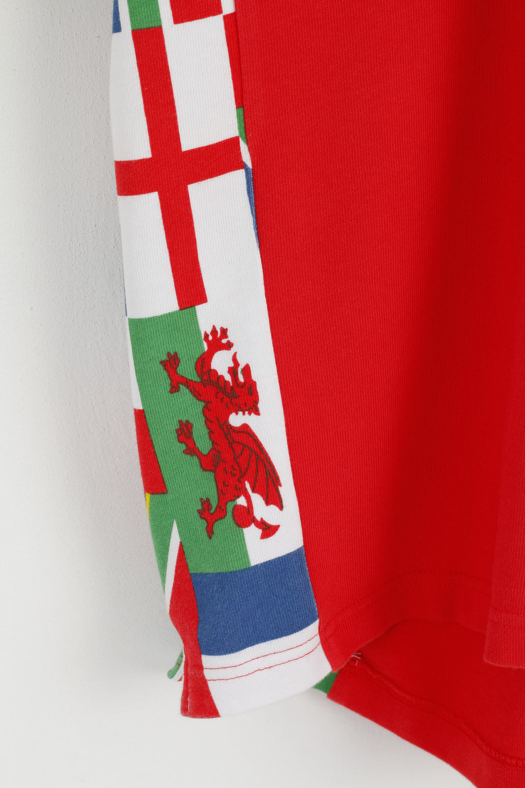 Cotton Traders Men S Polo Shirt Red Cotton Welsh WRU CYMRU Rugby Top