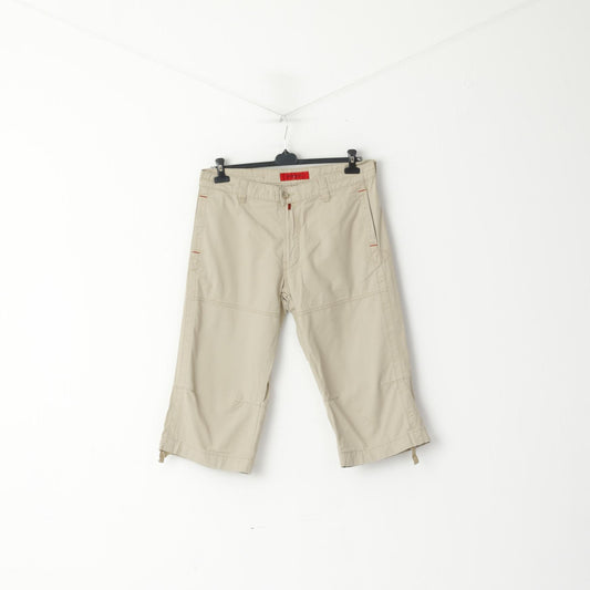 Pierre Cardin Jeans Uomo 35 50 Pantaloncini Pantaloni corti casual in cotone beige