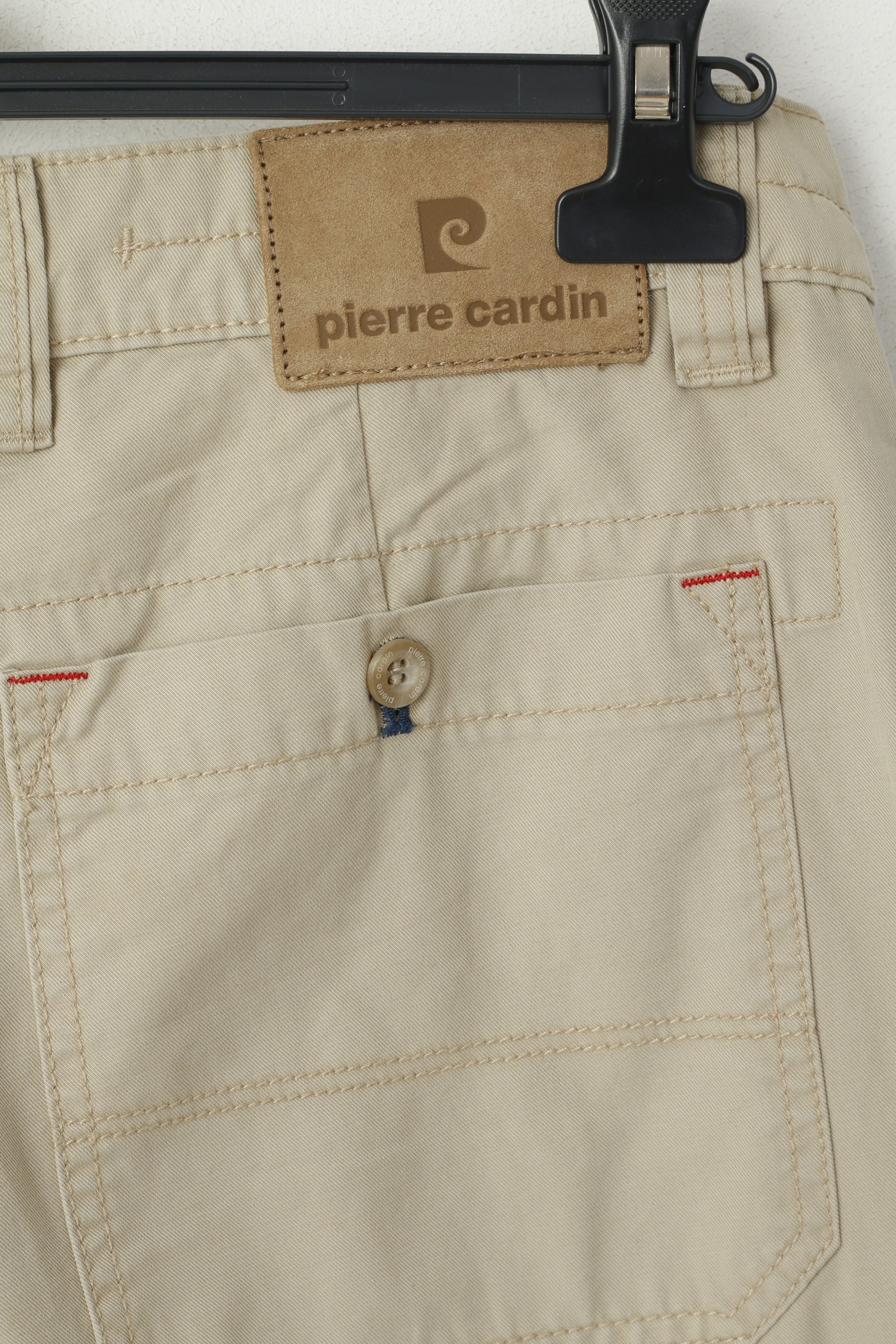 Pierre Cardin jean homme 35 50 short Beige coton pantalon court décontracté