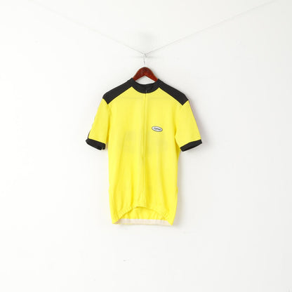 Loffler Men S Cycling Shirt Neon Yellow Sportswear Zip NeckBike System Top
