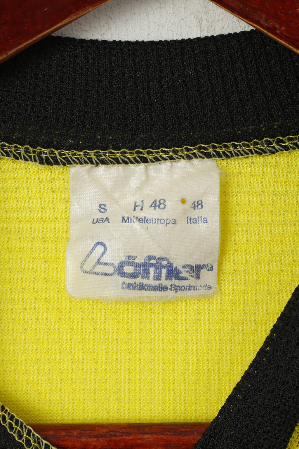 Maglia da ciclismo da uomo Loffler Giallo neon Abbigliamento sportivo Zip NeckBike System Top