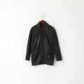 Brice Hommes 48 XL Veste En Cuir Marron Vintage Poches Fermeture Éclair Complète Haut Classique