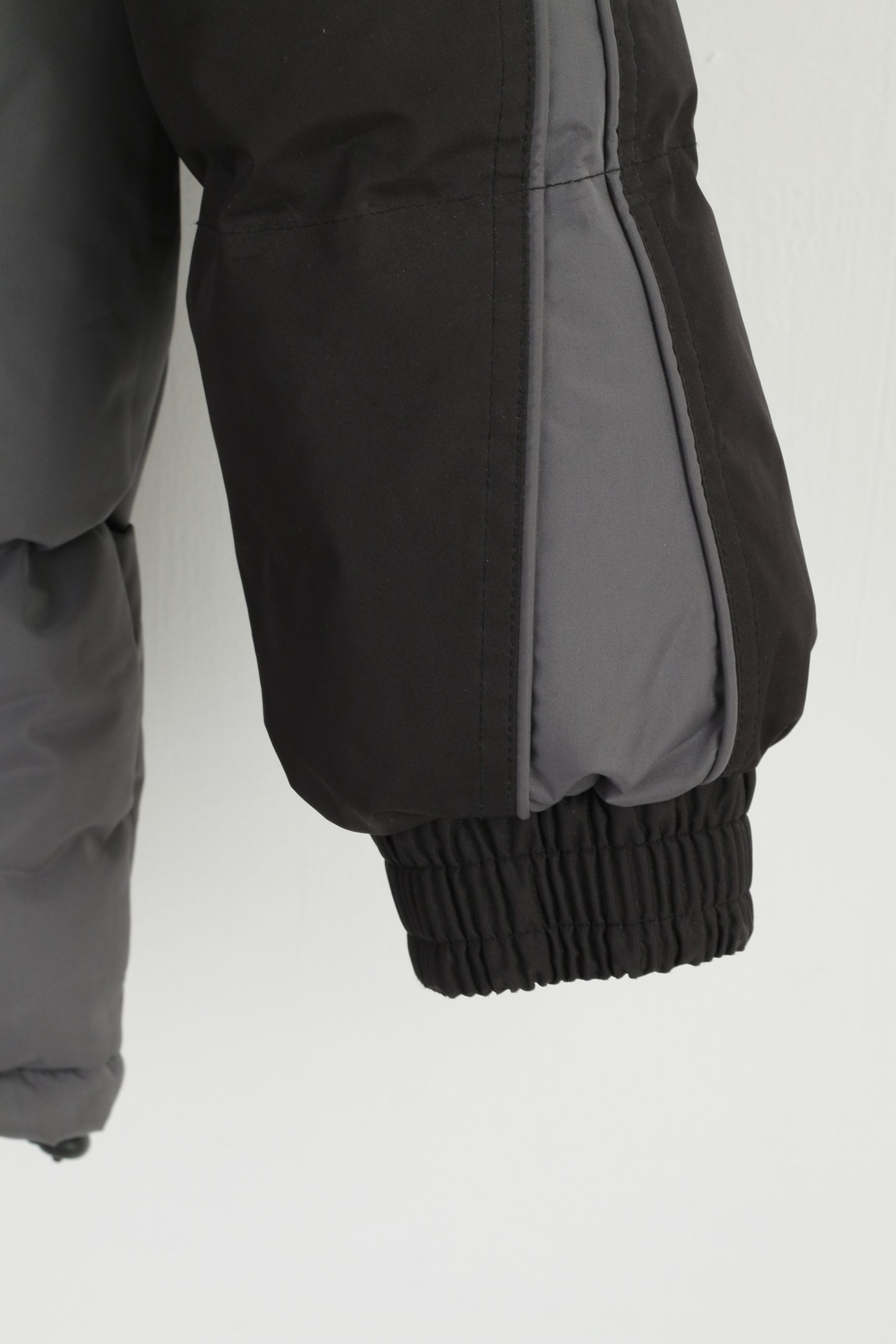 Petroff Sport Men 2XL Puffer Jacket Black Full Zipper Heavy Hooded Winter Coat