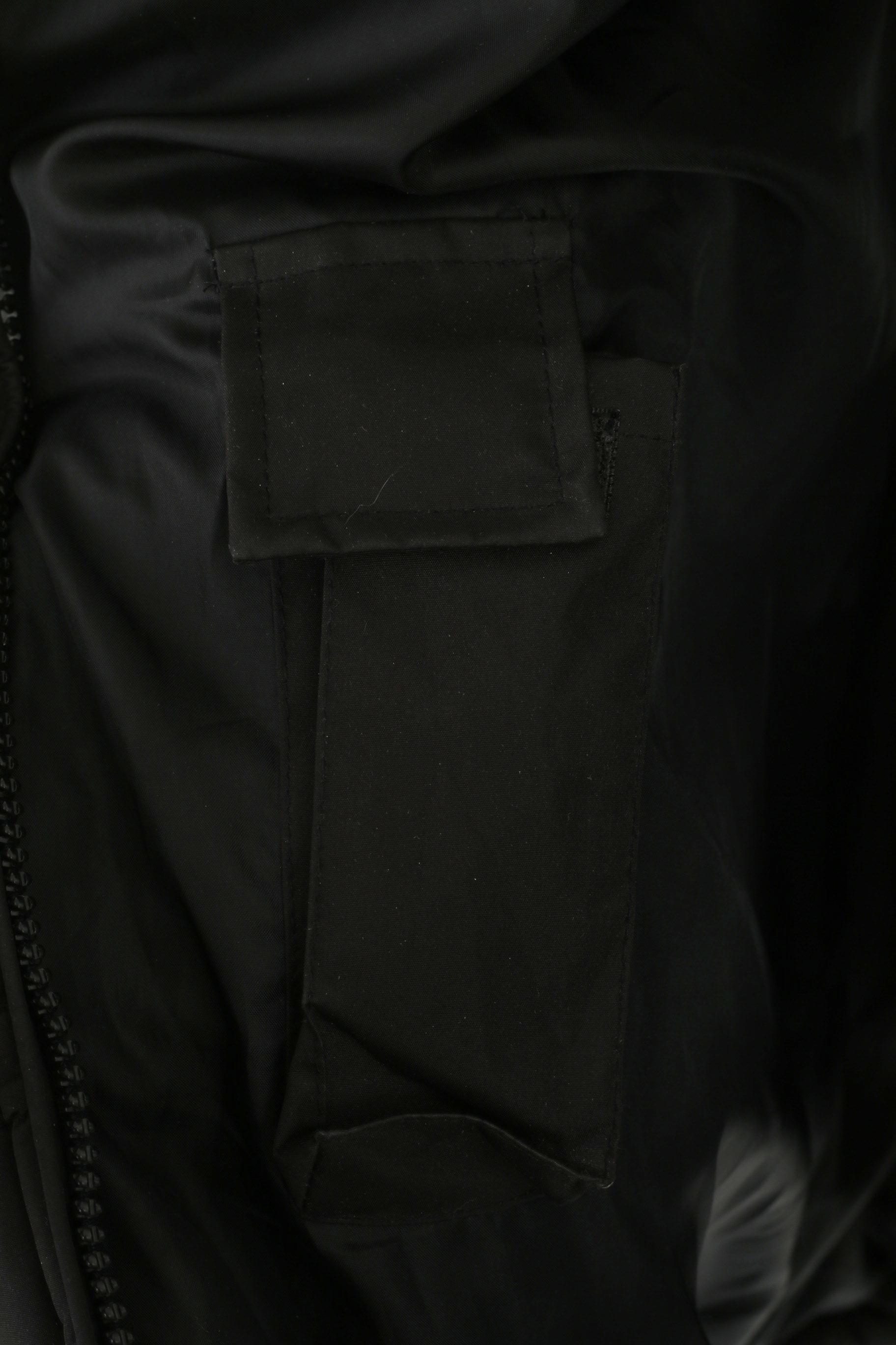 Petroff Sport Men 2XL Puffer Jacket Black Full Zipper Heavy Hooded Winter Coat