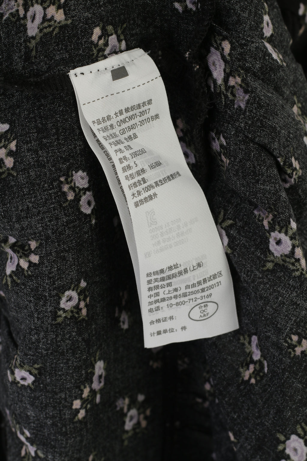 Hollister Women S Mini Dress Black Viscose Floral Short Summer Long Sleeve