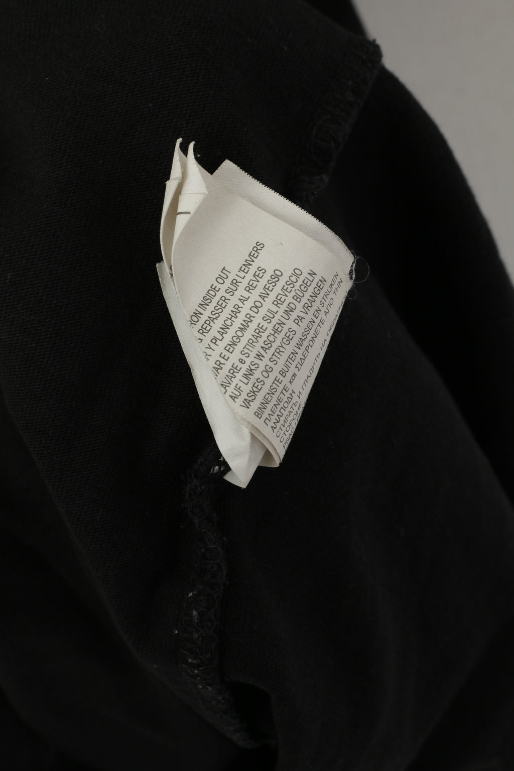 DC Men L Shirt Black Cotton Graphic Los Angeles 94 Crew Neck Top