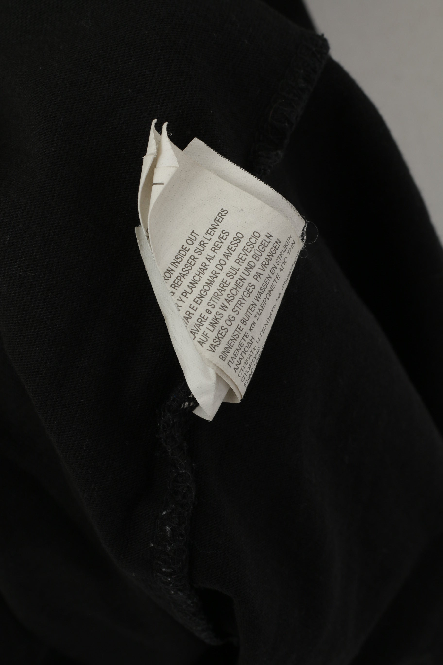 DC Men L Shirt Black Cotton Graphic Los Angeles 94 Crew Neck Top