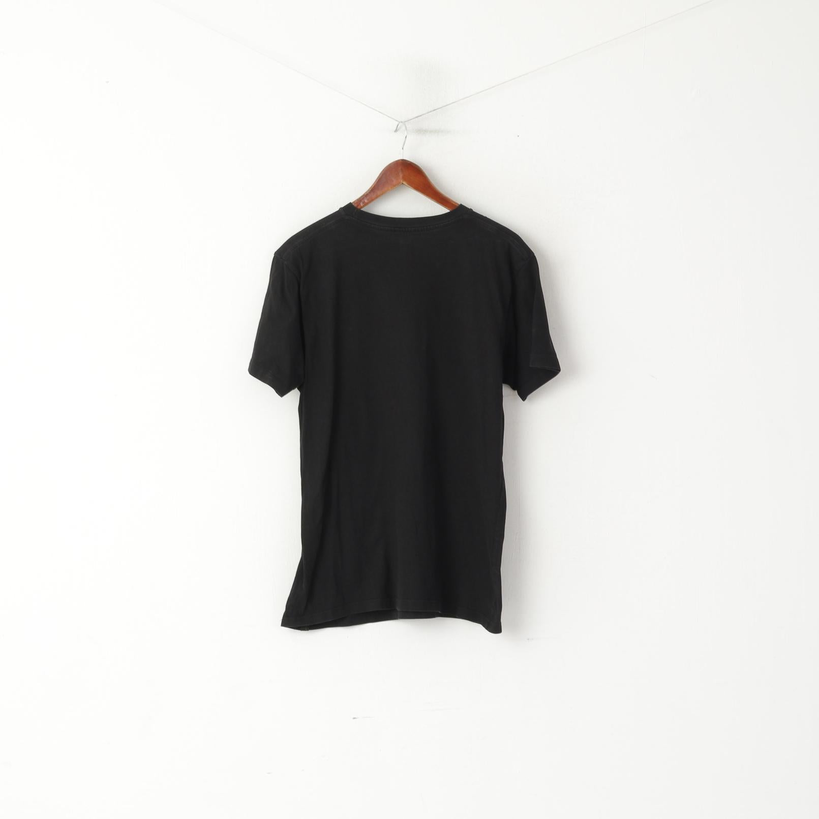 DC Men L Shirt Black Cotton Graphic Los Angeles 94 Crew Neck Top