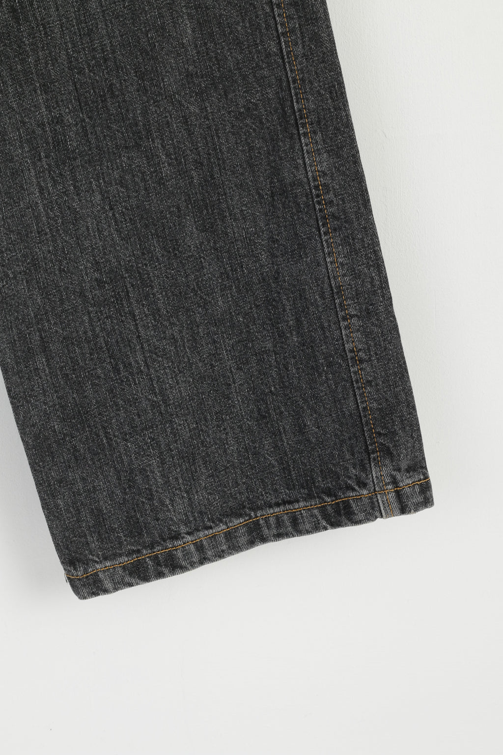 Armani Jeans Femmes 10 36 Jeans Pantalon Gris Coton Vintage Jambes Larges Denim Pantalon