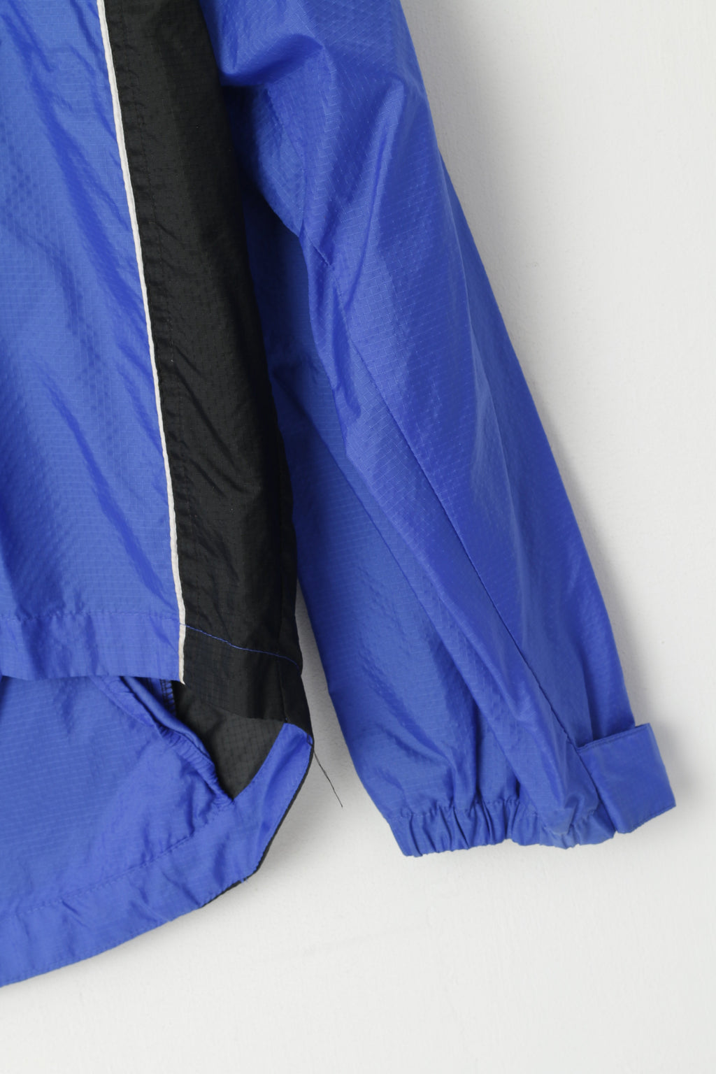 Giani Feroti Hommes M Veste de cyclisme en nylon bleu imperméable léger à capuche