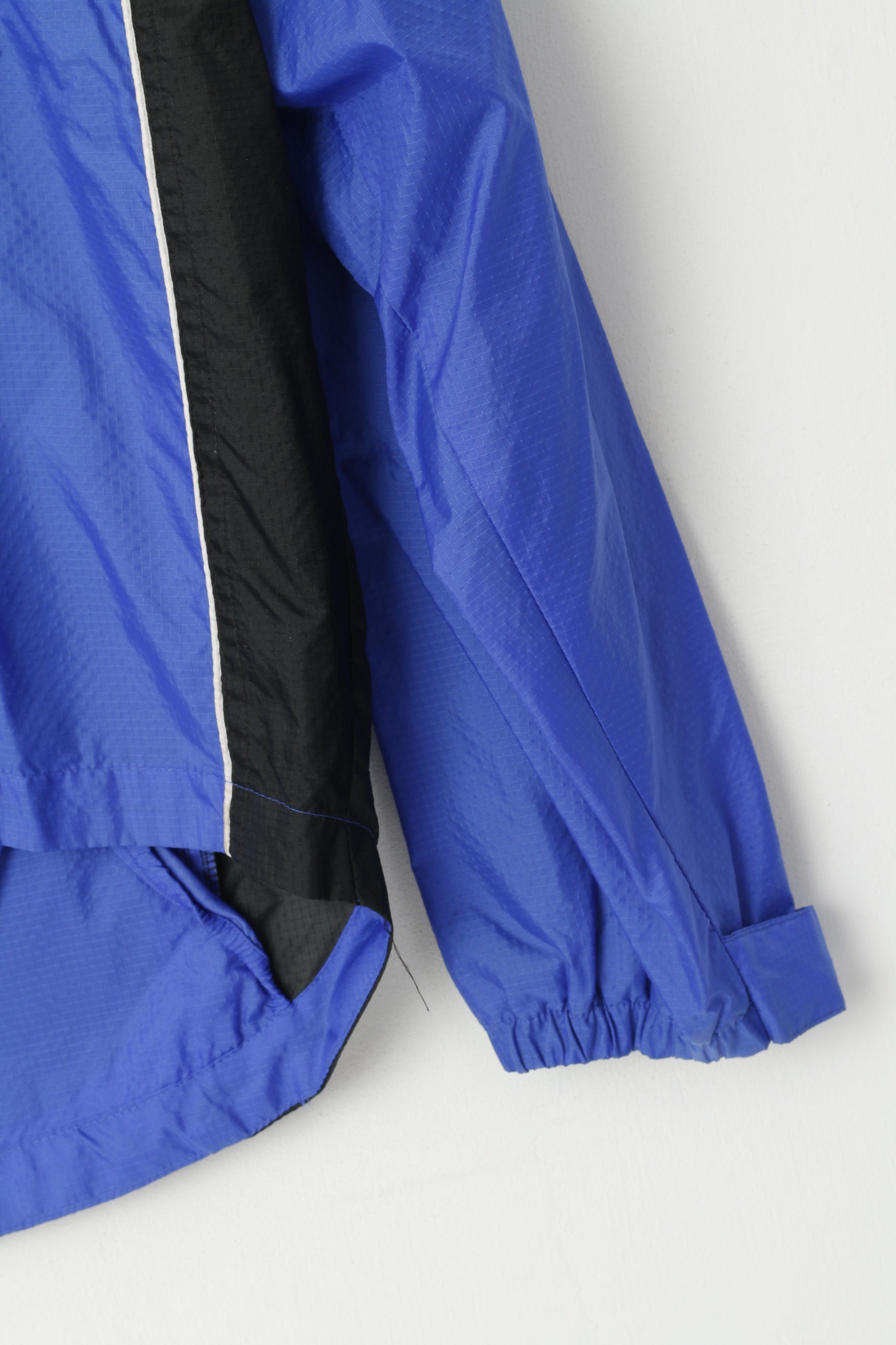 Giani Feroti Hommes M Veste de cyclisme en nylon bleu imperméable léger à capuche