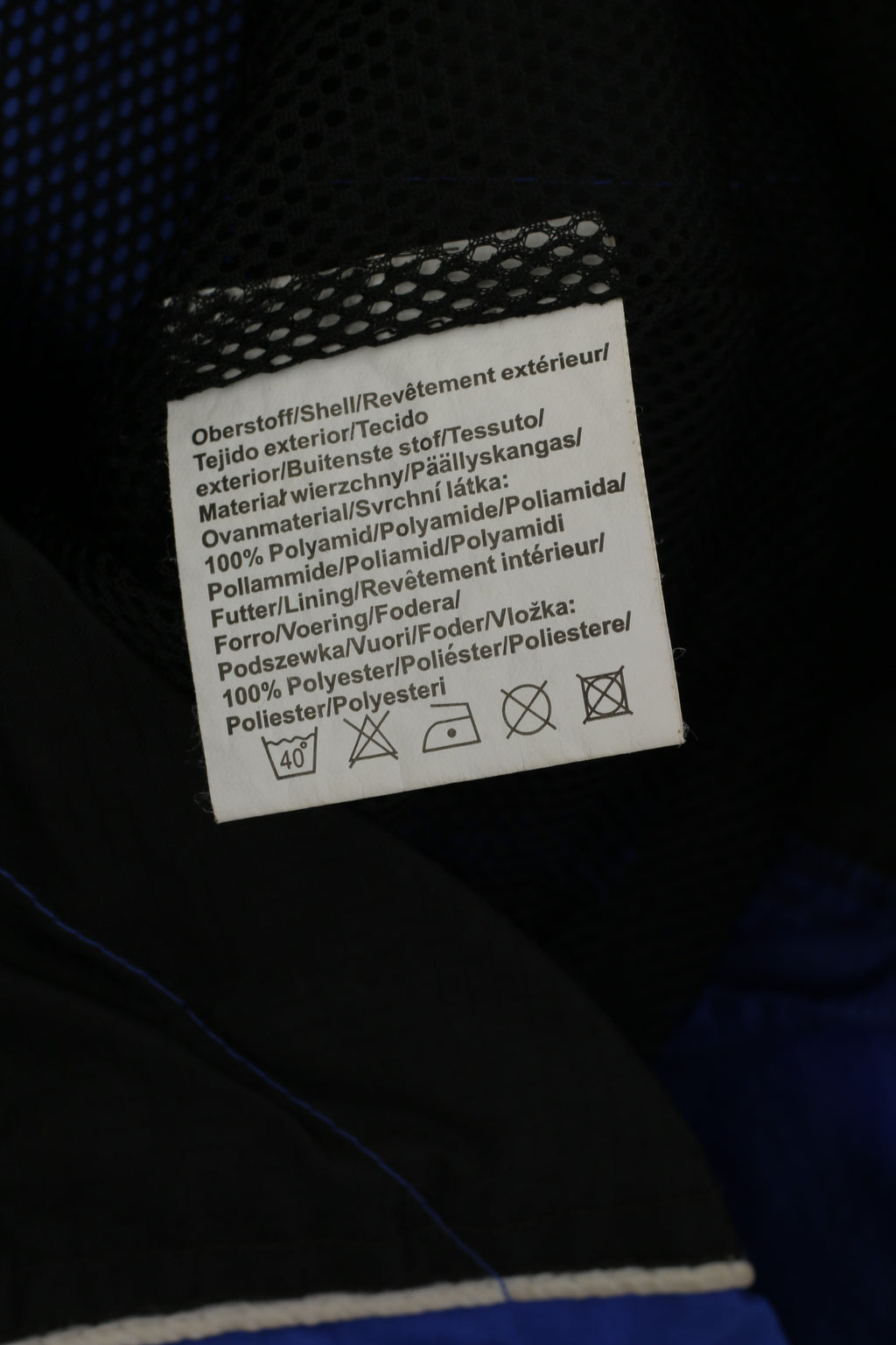 Giani Feroti Hommes M Veste de cyclisme en nylon bleu imperméable léger à capuche