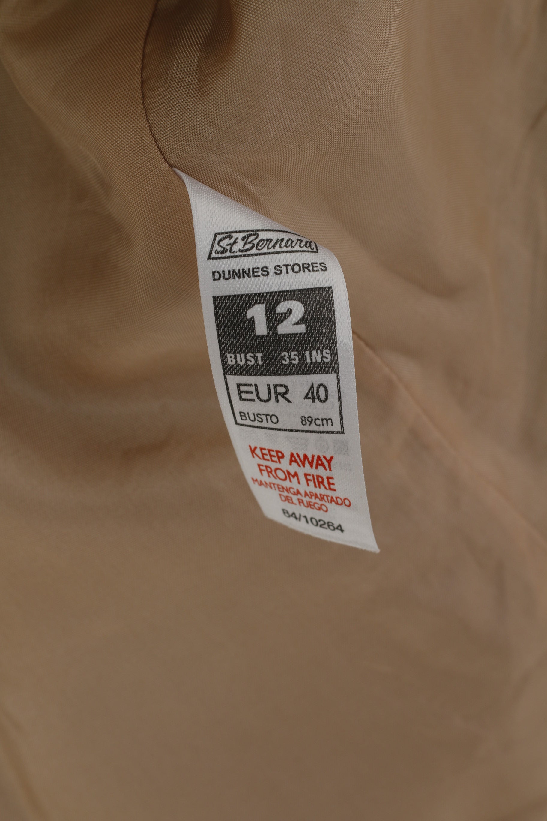 Dunnes Stores Abito gonna da donna 12 40 S Gonna blazer in lino beige Set elegante