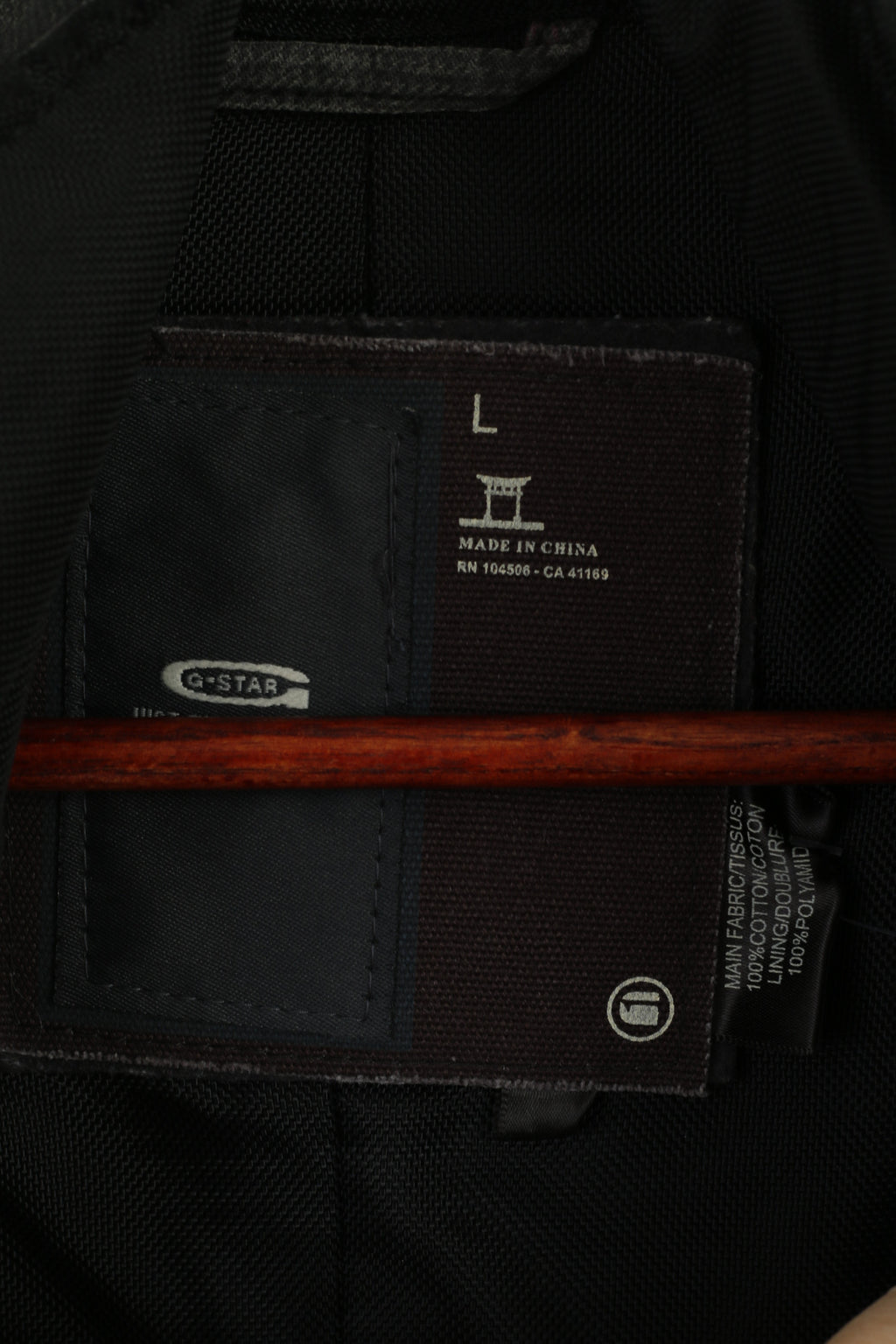 G-STAR RAW Women L (M) Jacket Grey Cotton New Garber Check Trench Snaps Classic Coat