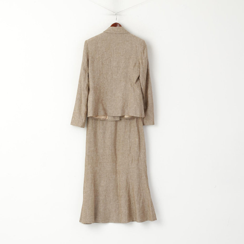 Dunnes Stores Abito gonna da donna 12 40 S Gonna blazer in lino beige Set elegante