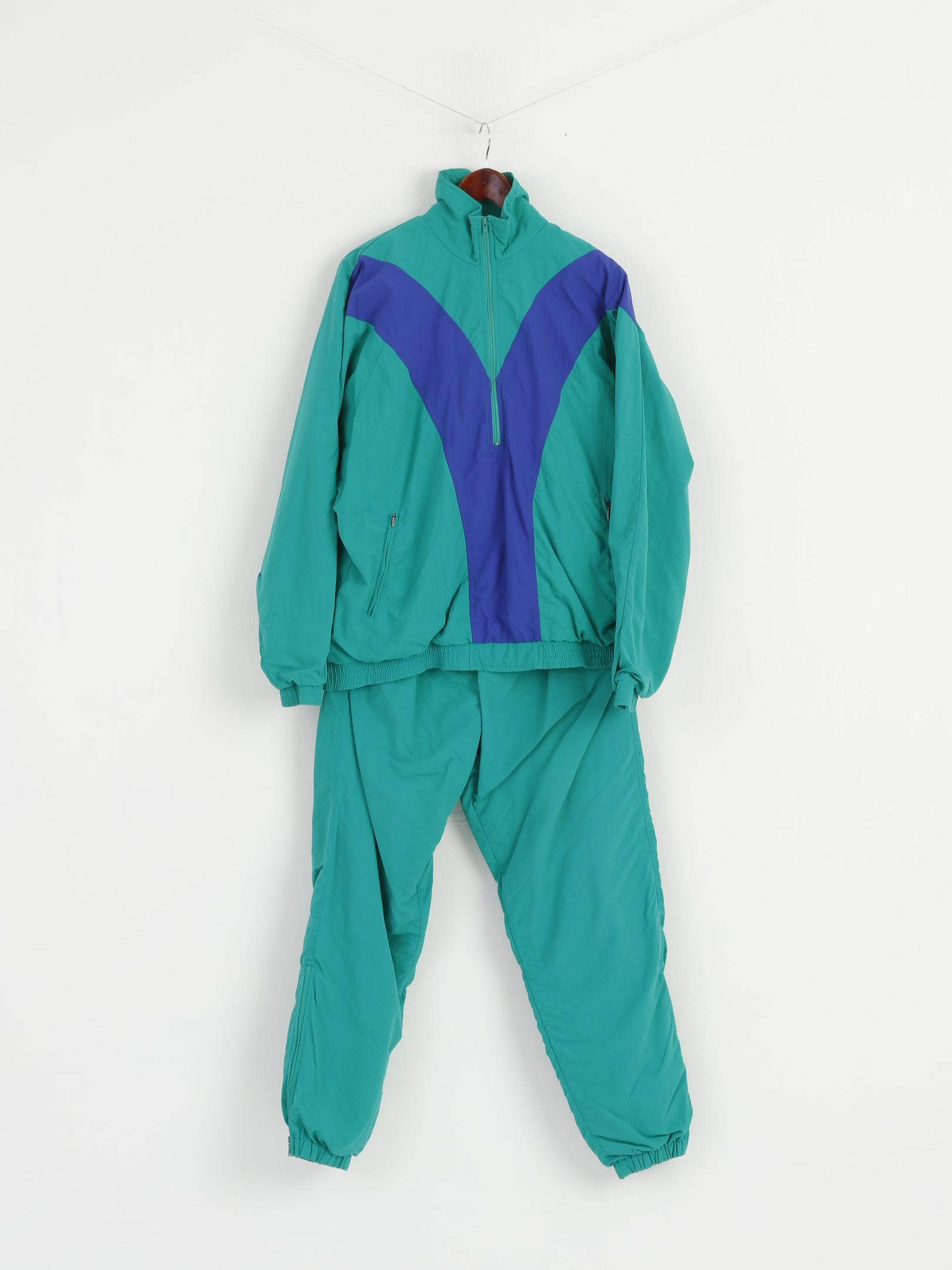 Schneider Women 16 Tracksuit Green Oldschool Track Jacket Trousers Activewear Set