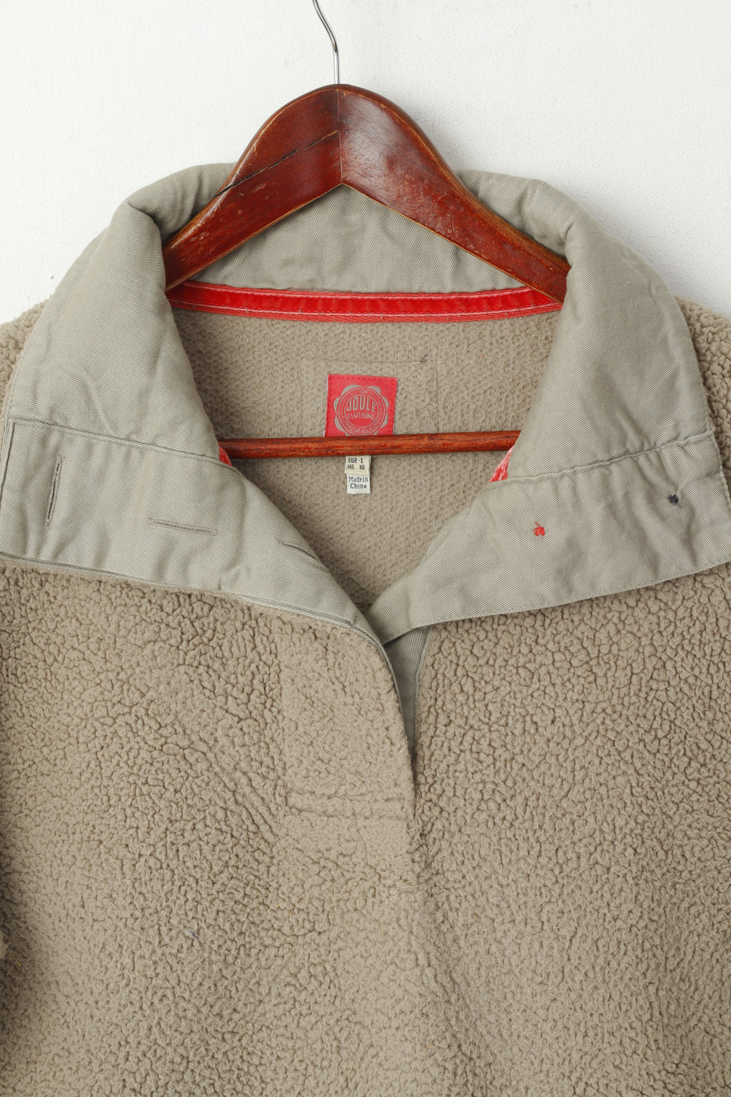 Tom Joule Femmes 14 L Sweat Taupe Pull Poches Col Montant Haut Polaire