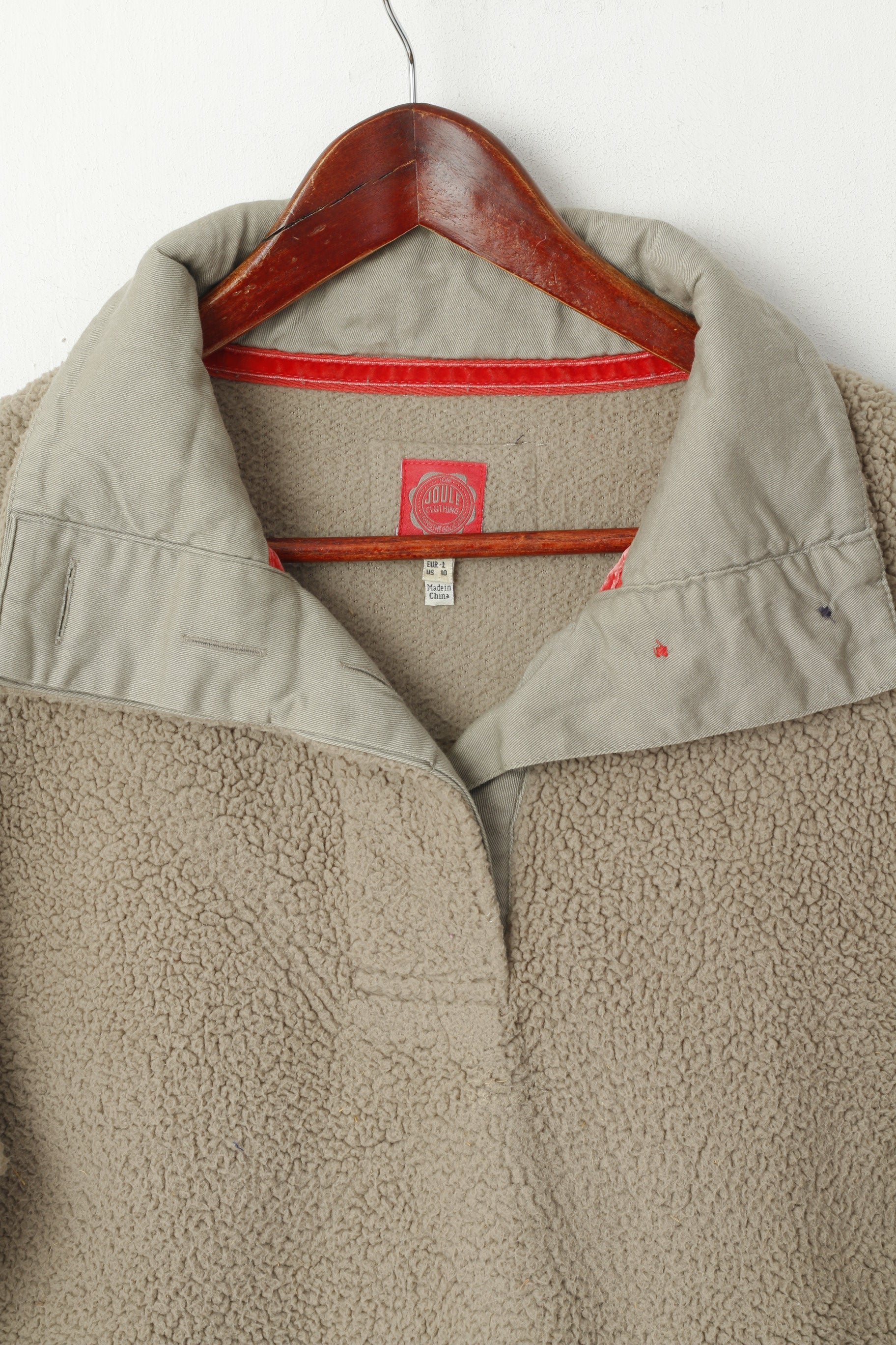 Tom Joule Femmes 14 L Sweat Taupe Pull Poches Col Montant Haut Polaire