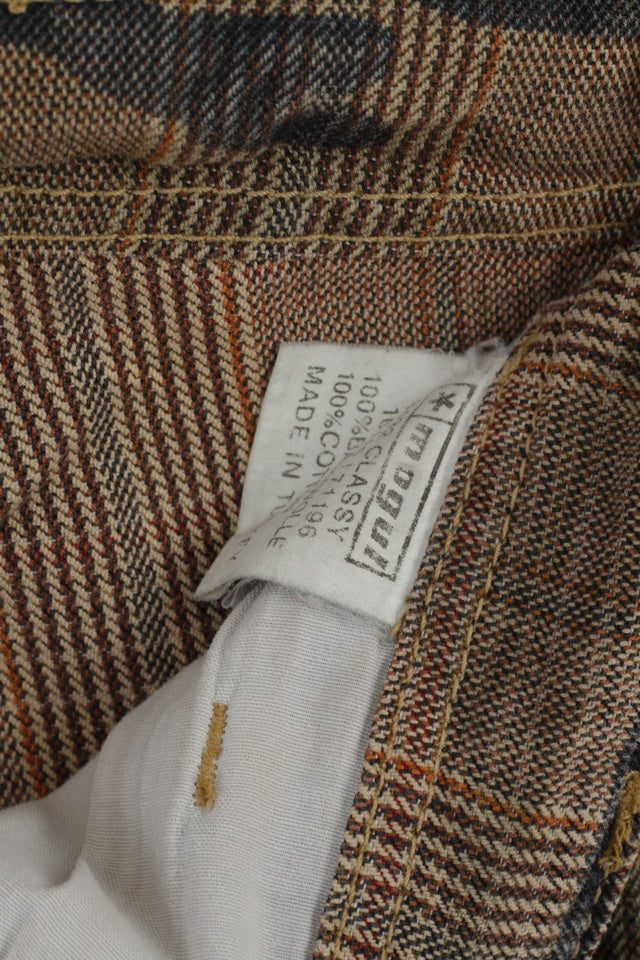 Mogul Womens 25 Trousers Brown Moro Camuflage Bootcut Leg Pants