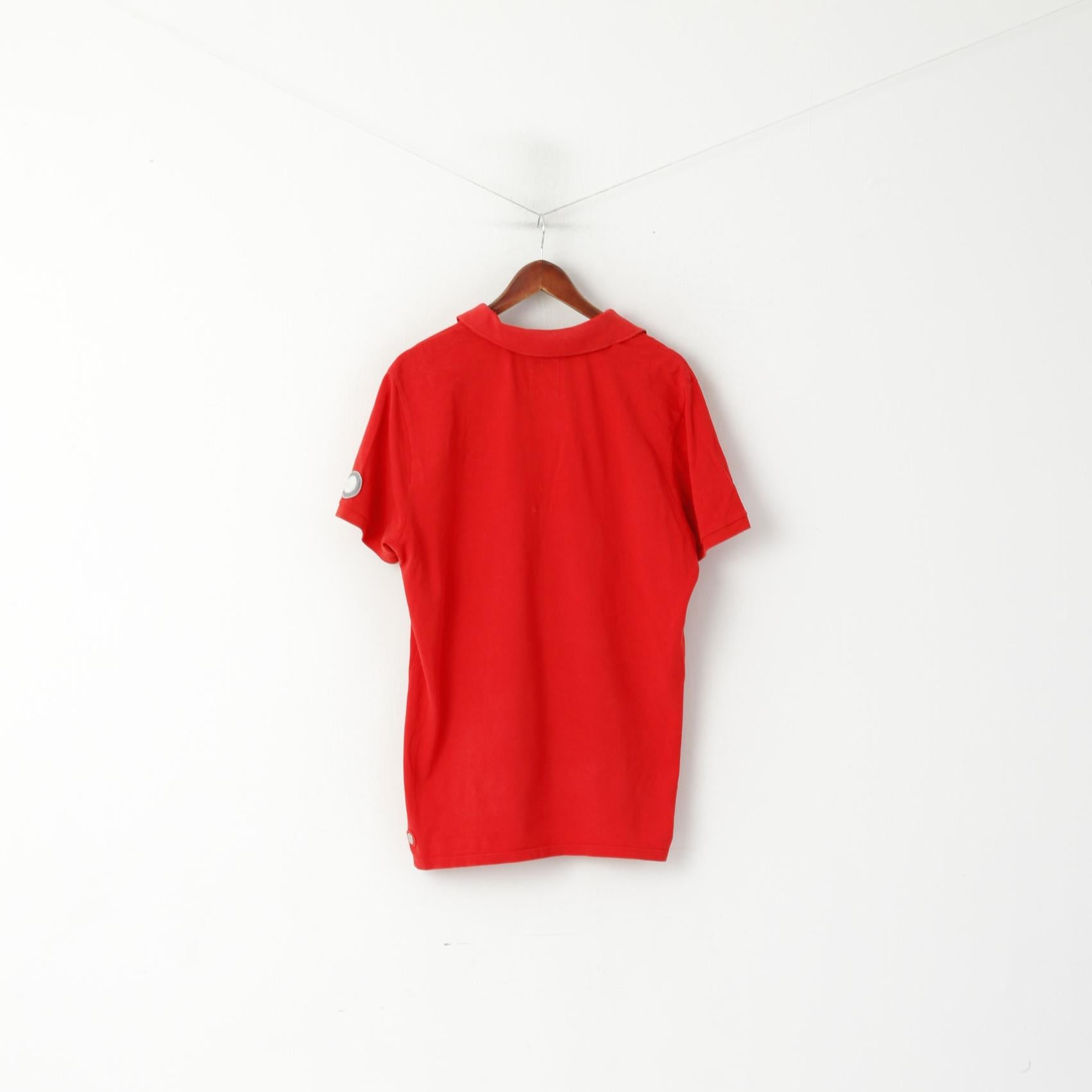 Gaastra Men XL Polo Shirt Red Cotton 52 Super Series Nautical Supplies Top