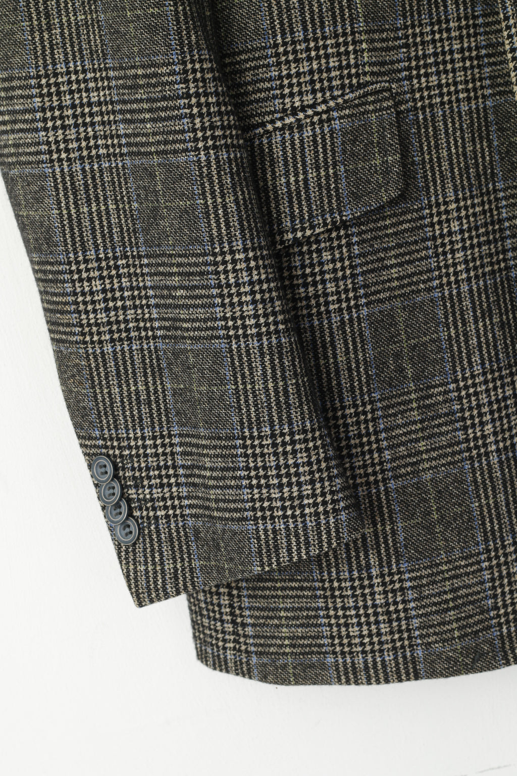 CG Get Prestige Pochhacker Men 102 40 Blazer Gray Check Wool Single Breasted Jacket