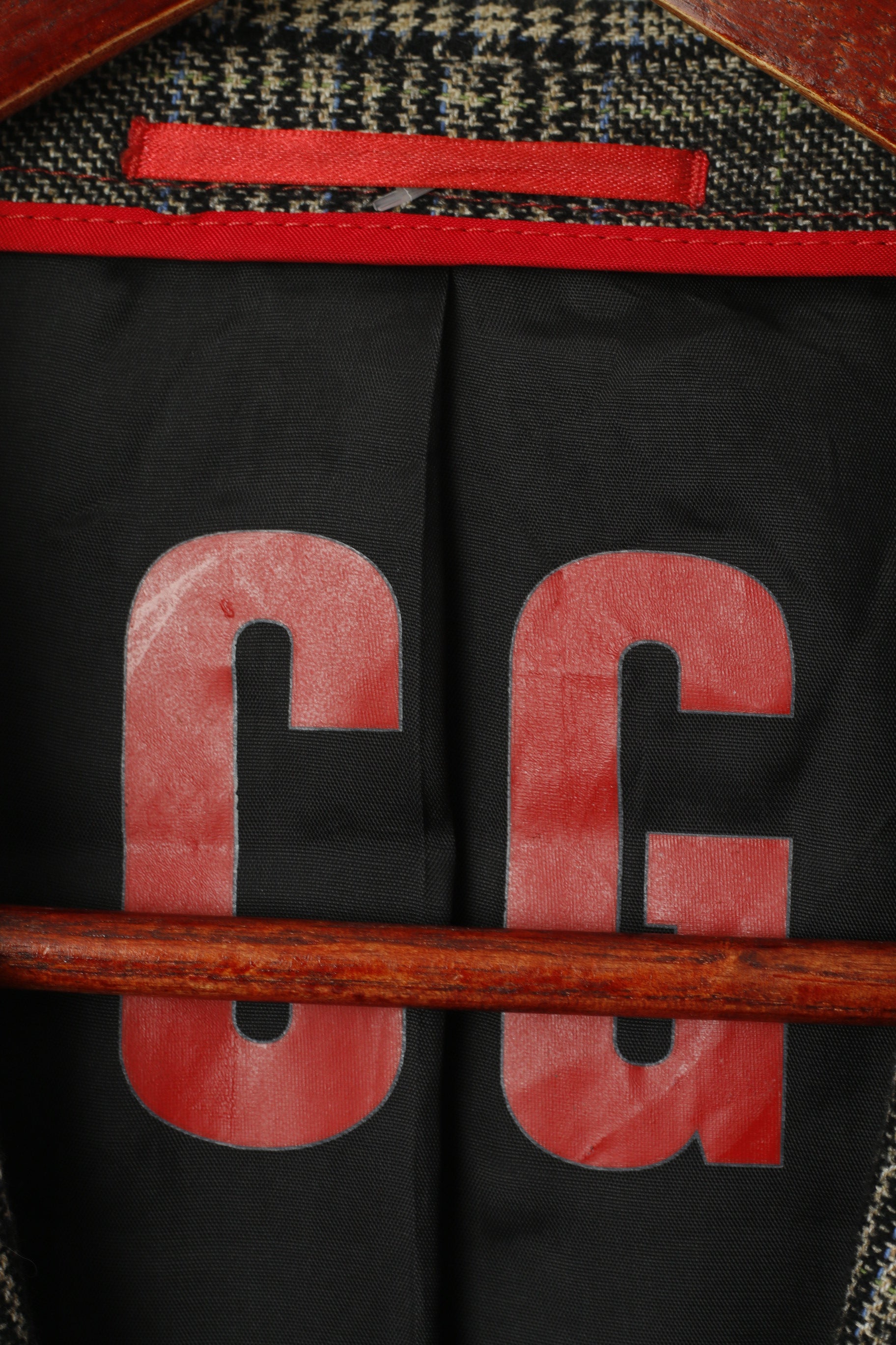 CG Get Prestige Pochhacker Men 102 40 Blazer Gray Check Wool Single Breasted Jacket